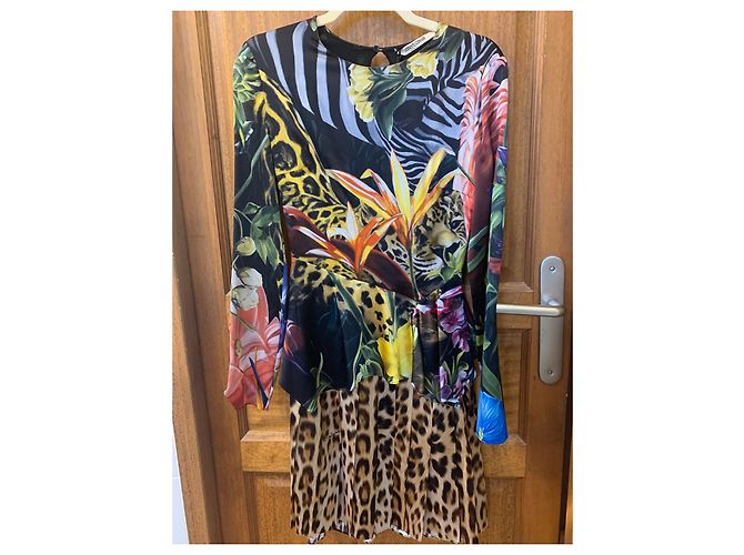 Hermoso vestido de Roberto Cavalli Multicolor - vista 3