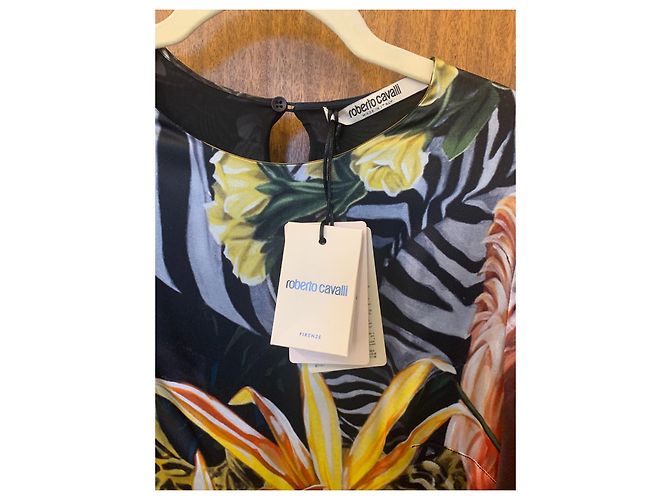 Hermoso vestido de Roberto Cavalli Multicolor - vista 8