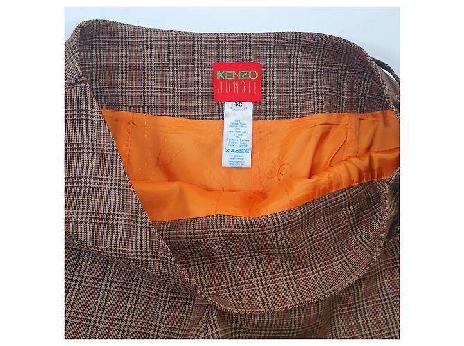 Kenzo Wool and Viscose Pants Size 42 Multiple colors - vista 4