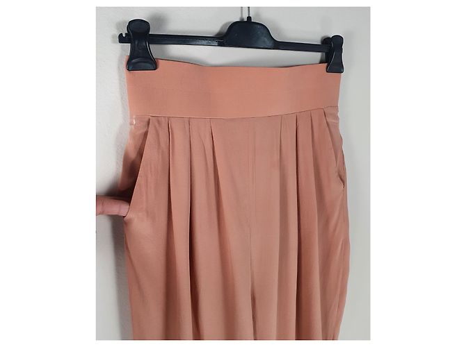 Pantaloni in seta Gemma Ganni Colore Gambero - vista 3