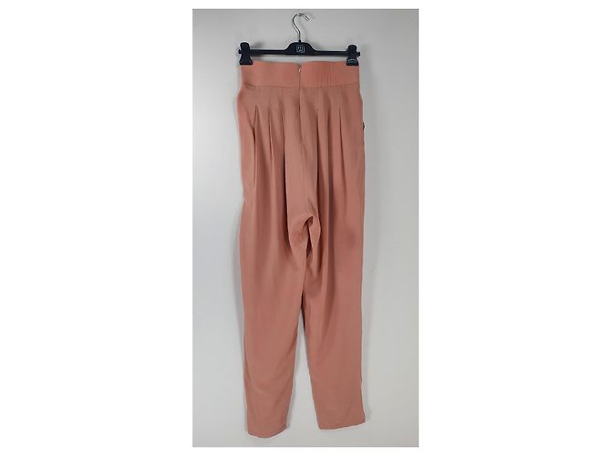 Pantaloni in seta Gemma Ganni Colore Gambero - vista 4