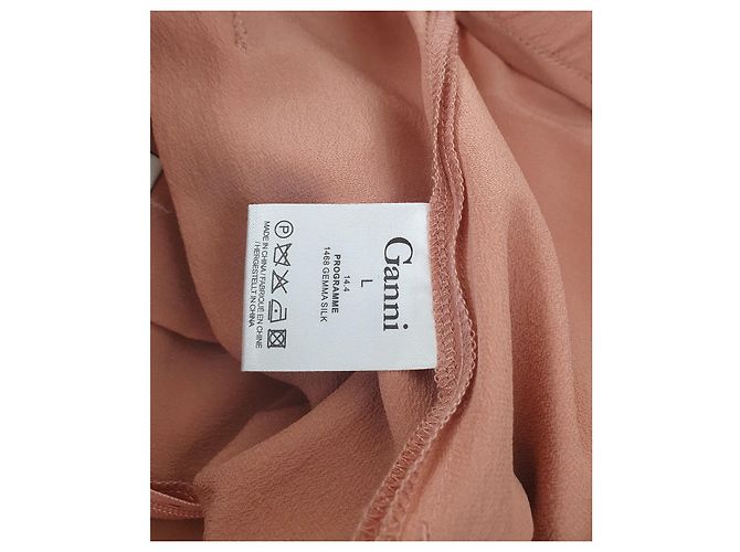 Pantaloni in seta Gemma Ganni Colore Gambero - vista 7