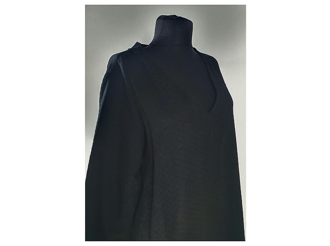 Vestido de algodón negro Cecilie Copenhagen - vista 3