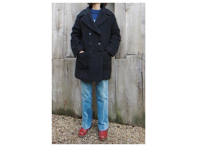 Burberry lana / mohair / alpaca / t 38 /40 Gris antracita - vista 3