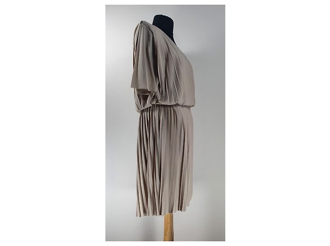Filippa K Plisseekleid beige - Ansicht 2