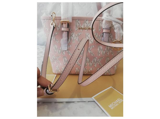 Borsa Michael Kors in pelle rosa - vista 2