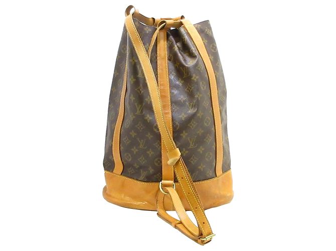 Louis Vuitton Brown Monogram Randonnee GM Marrone - vista 3