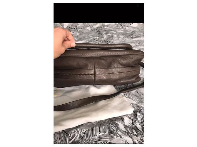 Borsa a mano Chloé Paraty in pelle taupe - vista 4