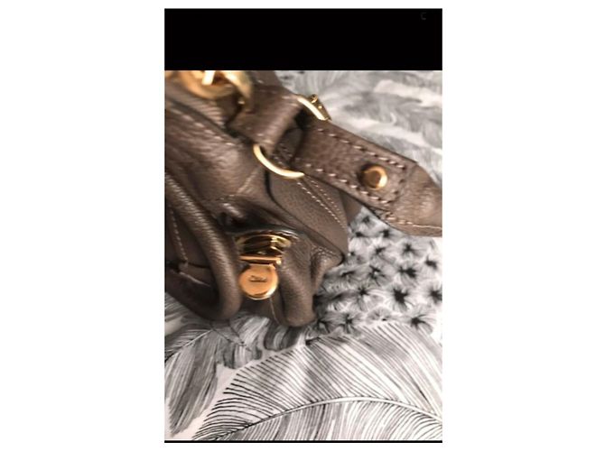 Borsa a mano Chloé Paraty in pelle taupe - Ansicht 7