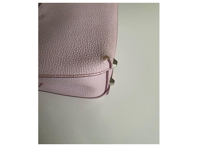 Borsa MCM in pelle rosa con manico - vista 10