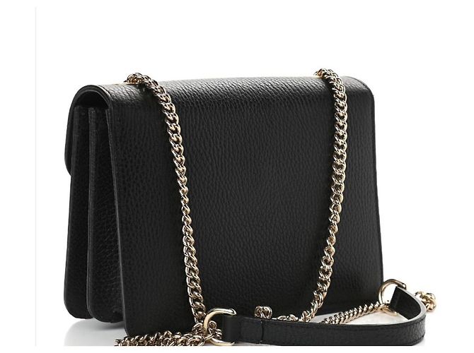 Borsa a mano Gucci Interlocking GG Medium in pelle nera Nero - vista 2