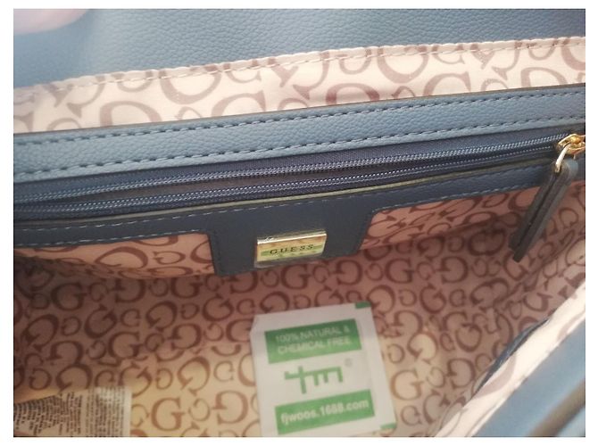 Borsa Guess in pelle blu - vista 11
