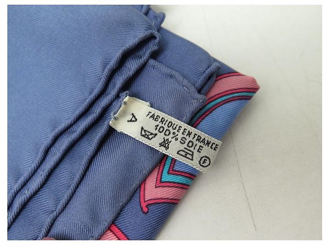 Hermès SCIARPA LATHAM SQUARE DI HERMES WASHINGTON 90 SETA SCIARPA IN SETA BLU - vista 13