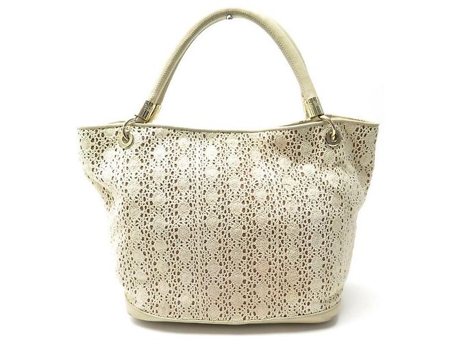 LANCEL FRENCH FLAIR UMA BOLSA06118 EM COURO ECRU E RENDA + BOLSA - vista 2