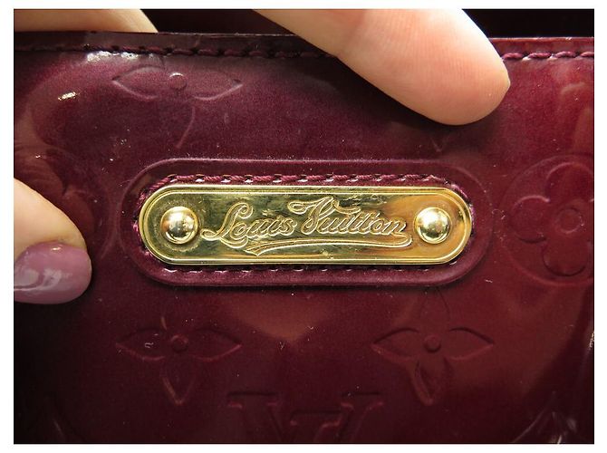 LOUIS VUITTON WILSHIRE MM BORSA A MANO MONOGRAM IN VERNICE BORSA A MANO CABAS Bordò - vista 10