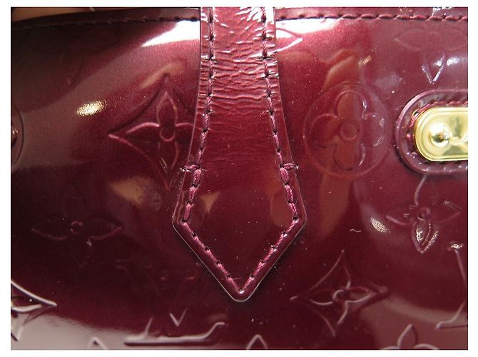 LOUIS VUITTON WILSHIRE MM BORSA A MANO MONOGRAM IN VERNICE BORSA A MANO CABAS Bordò - vista 11