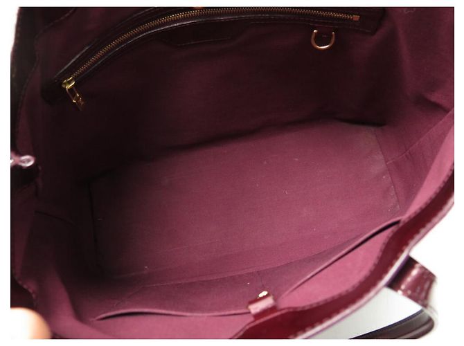 LOUIS VUITTON WILSHIRE MM BORSA A MANO MONOGRAM IN VERNICE BORSA A MANO CABAS Bordò - vista 14