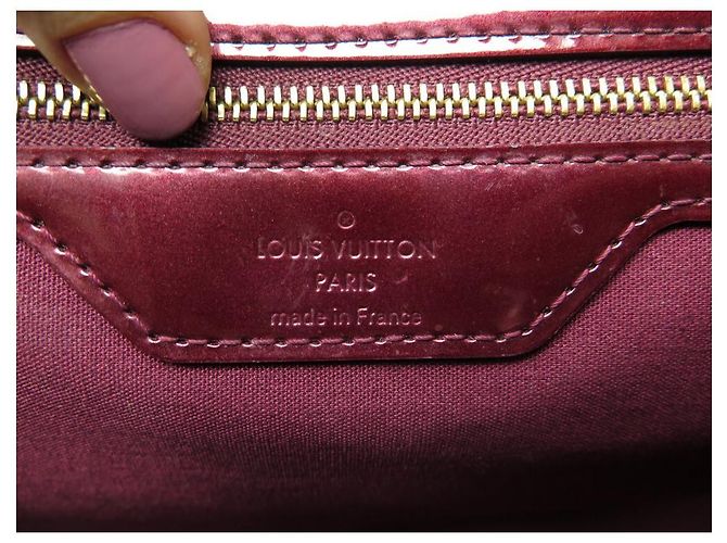 LOUIS VUITTON WILSHIRE MM BORSA A MANO MONOGRAM IN VERNICE BORSA A MANO CABAS Bordò - vista 15