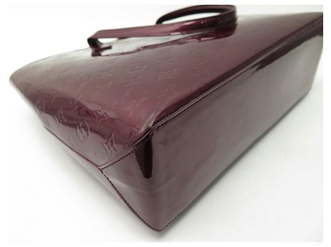 LOUIS VUITTON WILSHIRE MM BORSA A MANO MONOGRAM IN VERNICE BORSA A MANO CABAS Bordò - vista 3