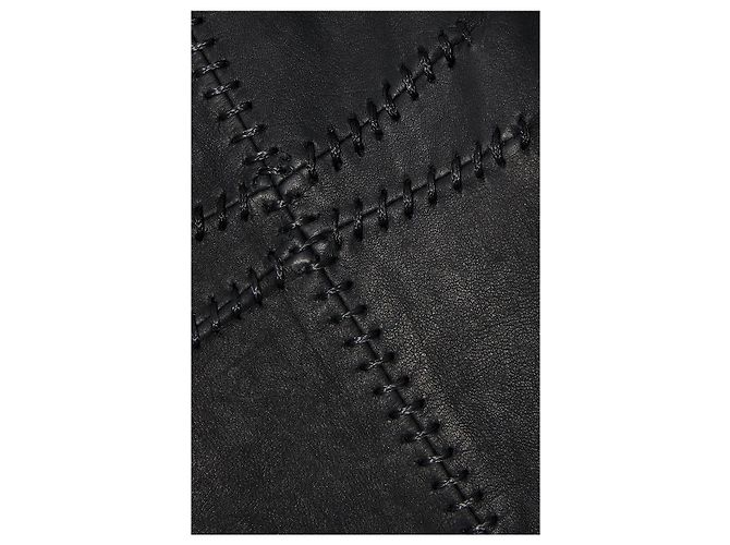 Isabel Marant Abito in pelle sfacciata, Nuovo con etichette Nero - vista 4