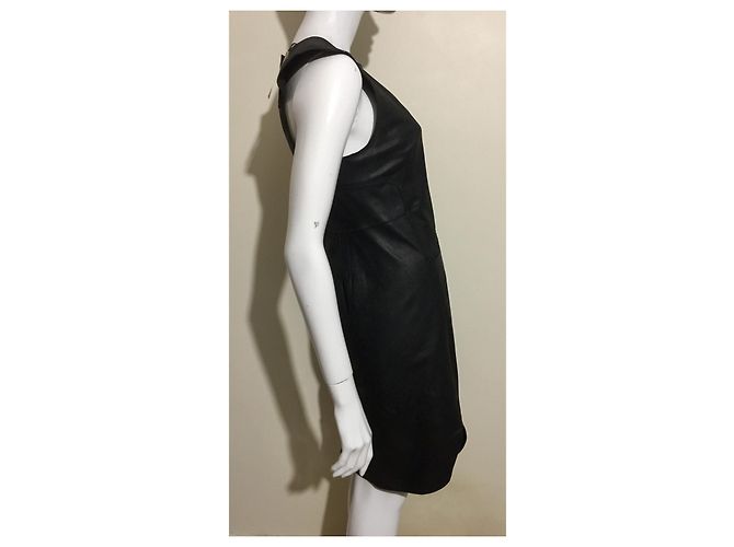 Isabel Marant Abito in pelle sfacciata, Nuovo con etichette Nero - vista 8