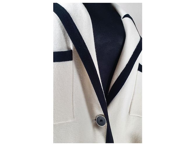 Blazer Sandro Branco e Preto - vista 3