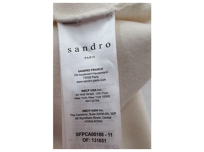 Blazer Sandro Branco e Preto - vista 6