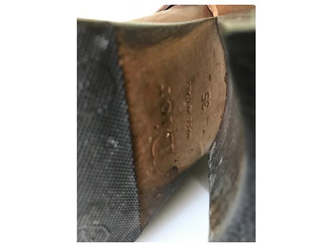 Stivali Dior in pelle marrone taglia 35 - vista 8