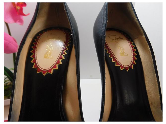 Décolleté Christian Louboutin Lady Gres 20 ans 38 Nero - vista 4