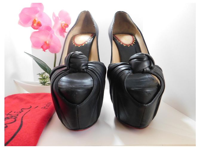 Décolleté Christian Louboutin Lady Gres 20 ans 38 Nero - vista 5