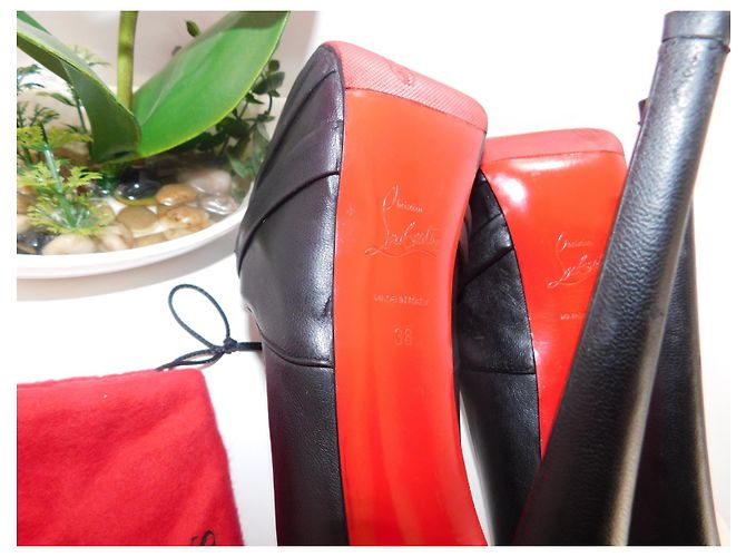 Décolleté Christian Louboutin Lady Gres 20 ans 38 Nero - vista 9