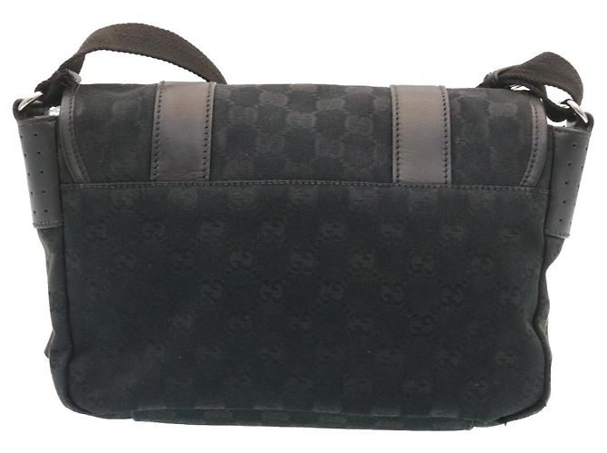 GUCCI GG Canvas Umhängetasche Schwarz Auth fm1113 - Ansicht 2