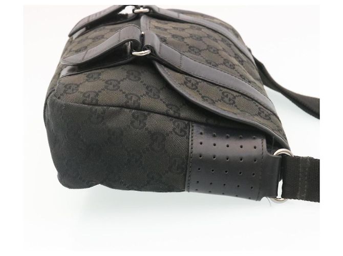 GUCCI GG Canvas Umhängetasche Schwarz Auth fm1113 - Ansicht 3
