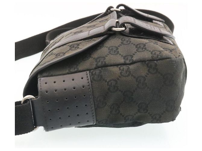 GUCCI GG Canvas Umhängetasche Schwarz Auth fm1113 - Ansicht 4
