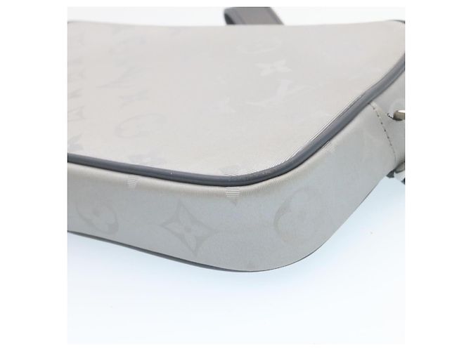 LOUIS VUITTON Pochette Satellite Alpha con monogramma argento M44171 LV Auth knn059 - vista 16