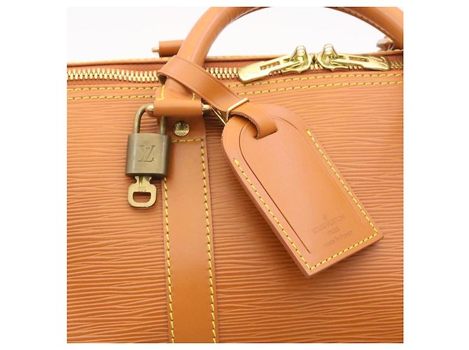 Louis Vuitton Epi Keepall 50 Borsa Boston Marrone M42968 LV Aut pt167 - vista 19