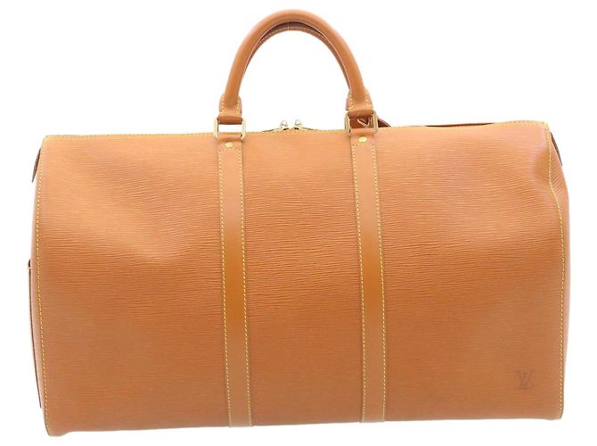Louis Vuitton Epi Keepall 50 Borsa Boston Marrone M42968 LV Aut pt167 - vista 2