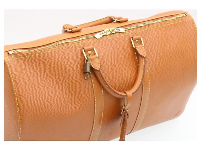 Louis Vuitton Epi Keepall 50 Borsa Boston Marrone M42968 LV Aut pt167 - vista 6