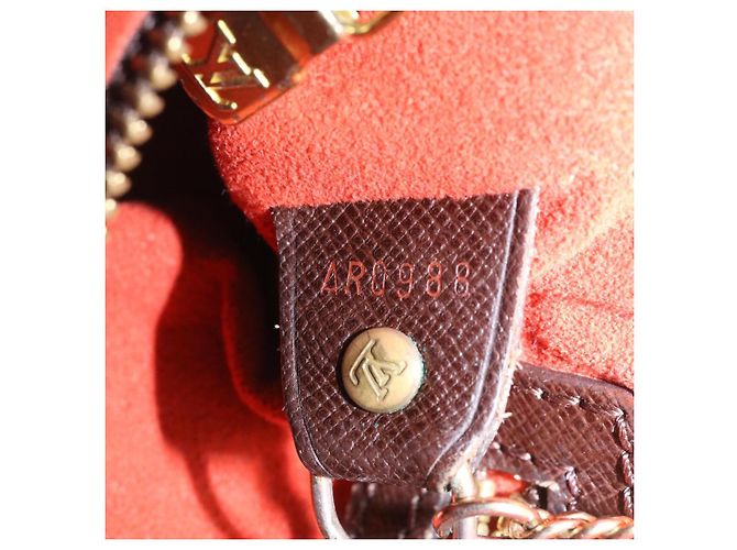 Bucket LOUIS VUITTON Damier Ebene Marais Borsa a tracolla a secchiello N42240 LV Auth lt169 - vista 12