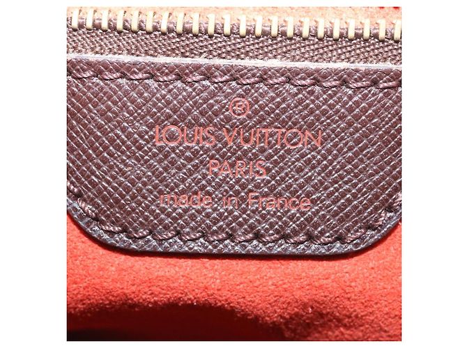 Bucket LOUIS VUITTON Damier Ebene Marais Borsa a tracolla a secchiello N42240 LV Auth lt169 - vista 18