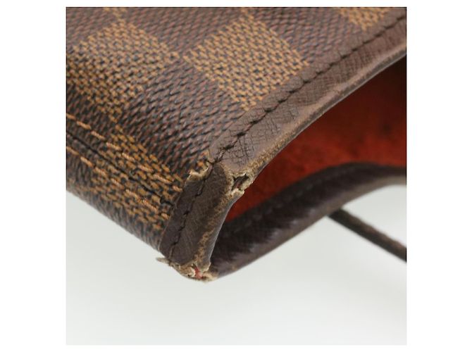Bucket LOUIS VUITTON Damier Ebene Marais Borsa a tracolla a secchiello N42240 LV Auth lt169 - vista 7
