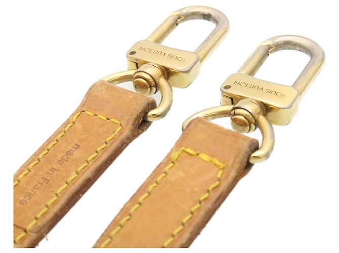 LOUIS VUITTON Schulterriemen Leder Beige LV Auth hk278 - Ansicht 5