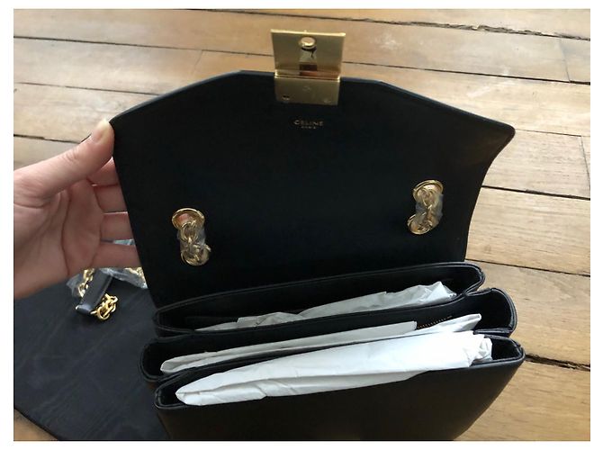Borsa Céline Classic C in pelle nera Nero - vista 4