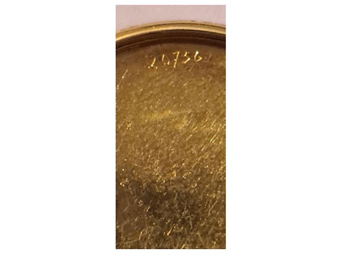 Autre Marque Spilla Mona Lisa in smalto blu e oro 18ct - vista 15