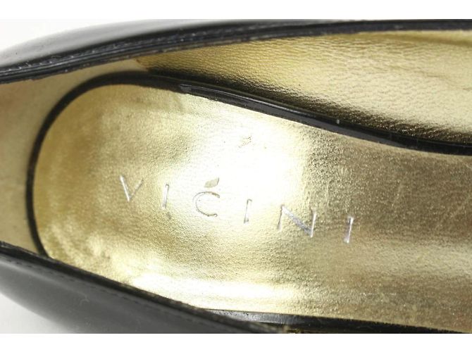 Vicini Size 39 Décolleté in vernice nera x raso 2V1209 - vista 10