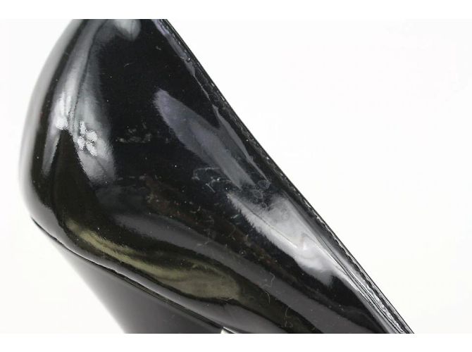 Vicini Size 39 Décolleté in vernice nera x raso 2V1209 - vista 4