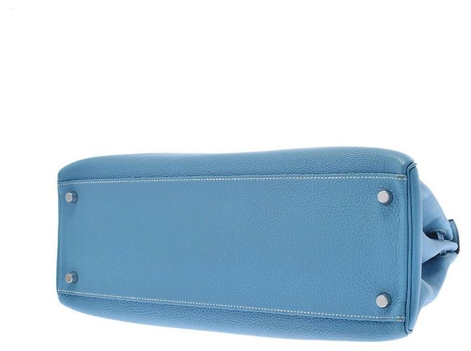 Hermès hermes kelly Blu - vista 3