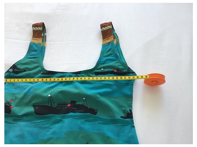 Hermès Einteiliger Badeanzug Dunkelblau - Ansicht 5