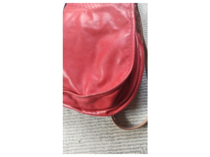 Borsa a tracolla Longchamp Besace in pelle arancione beige - vista 11
