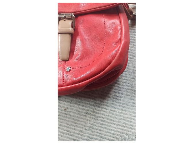 Borsa a tracolla Longchamp Besace in pelle arancione beige - vista 14